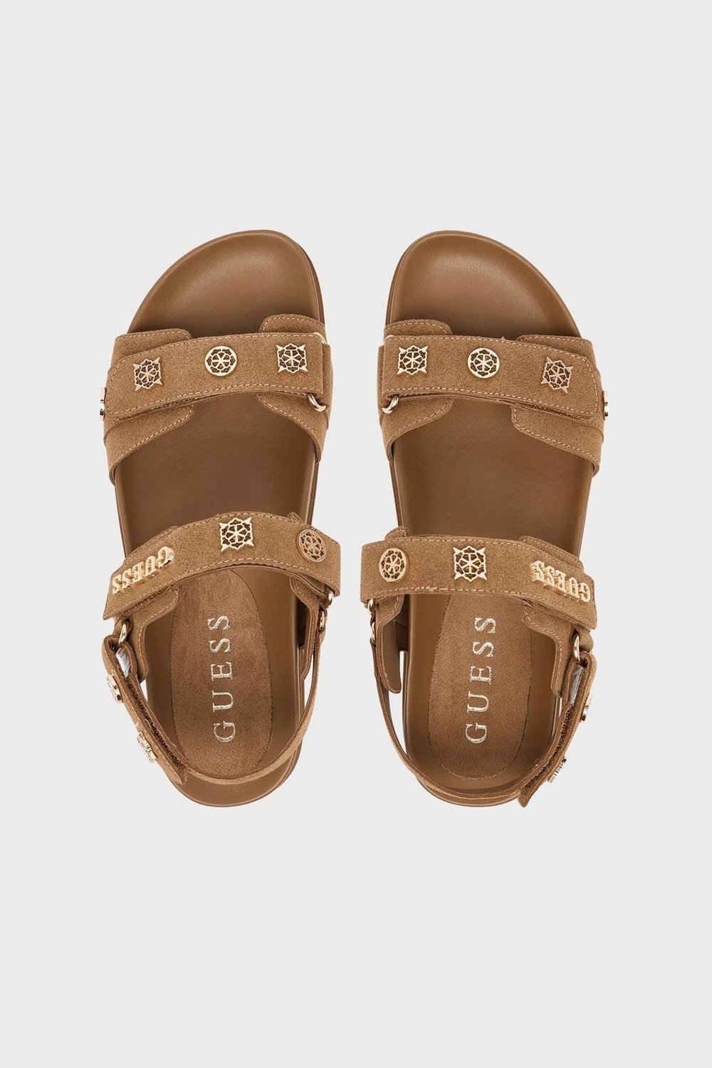 GUESS KADIN SANDALET FLPFLOESU03-BROWN