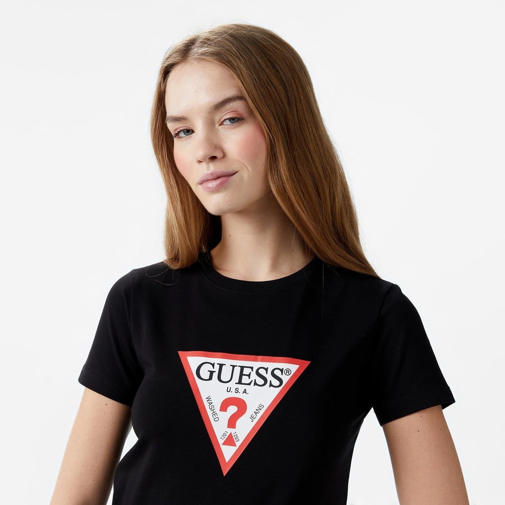 GUESS KADIN T-SHIRT W4YI04J1314-JBLK