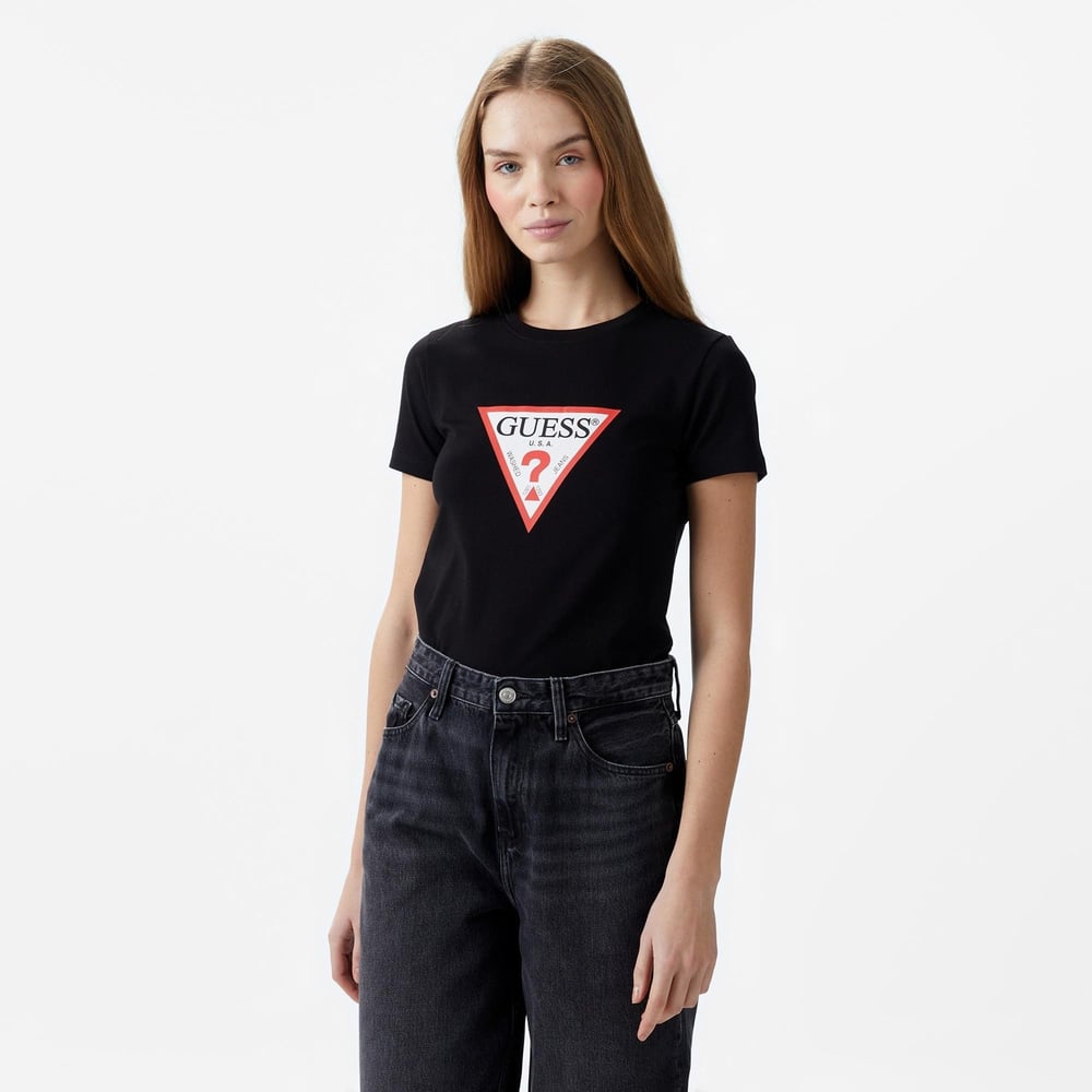 GUESS KADIN T-SHIRT W4YI04J1314-JBLK