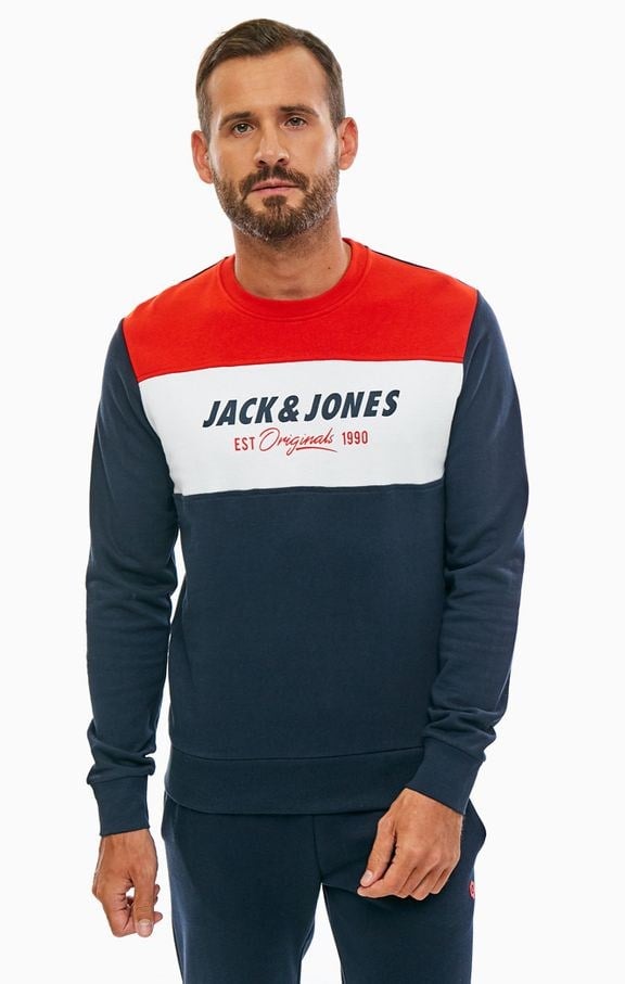 JACK JONES ERKEK SWEATSHIRT 12147689-ECLIPSE