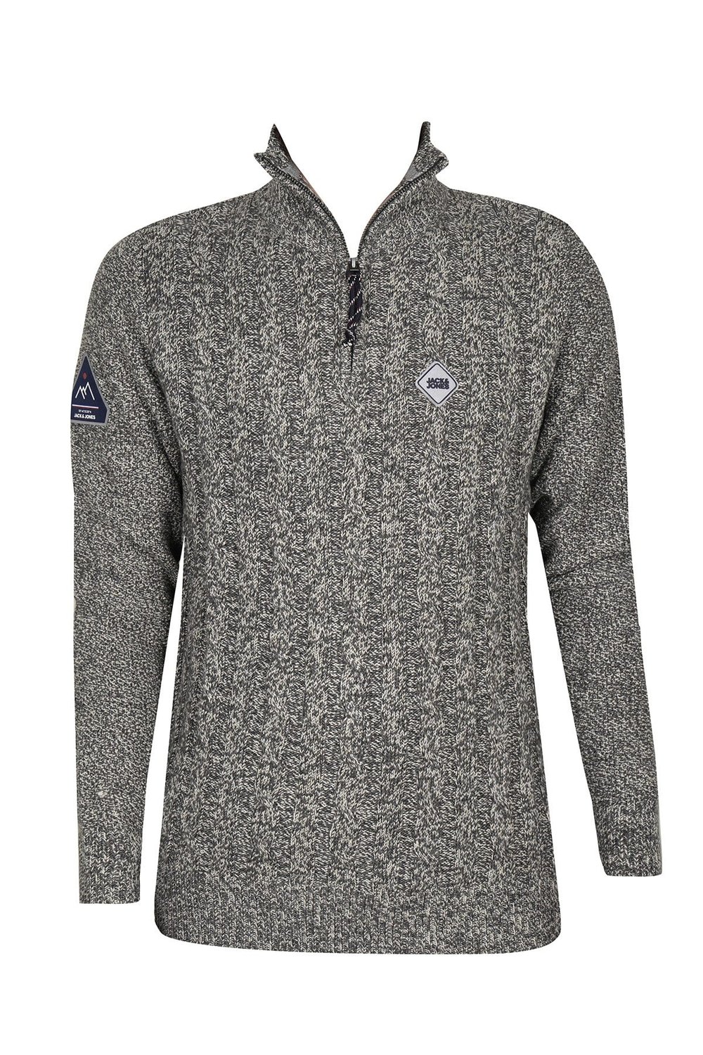 JACK & JONES ERKEK SWEATSHIRT 12158009-DARK-GREY