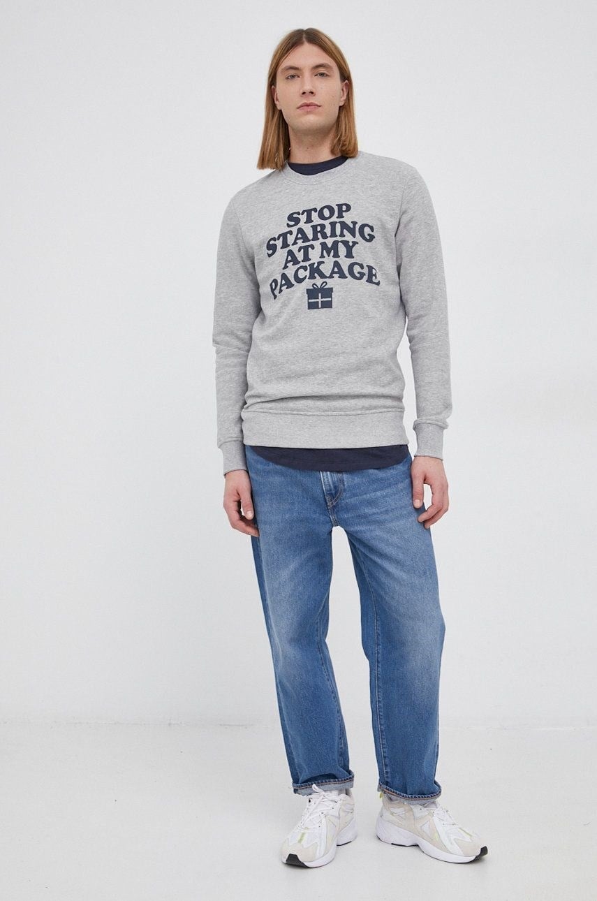 JACK JONES ERKEK SWEATSHIRT 12198356-GREY