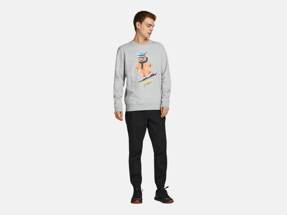 JACK JONES ERKEK SWEATSHIRT 12198379-MELA