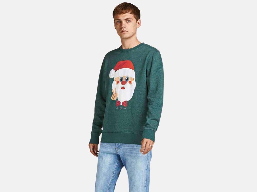JACK JONES ERKEK SWEATSHIRT 12198379-PINE