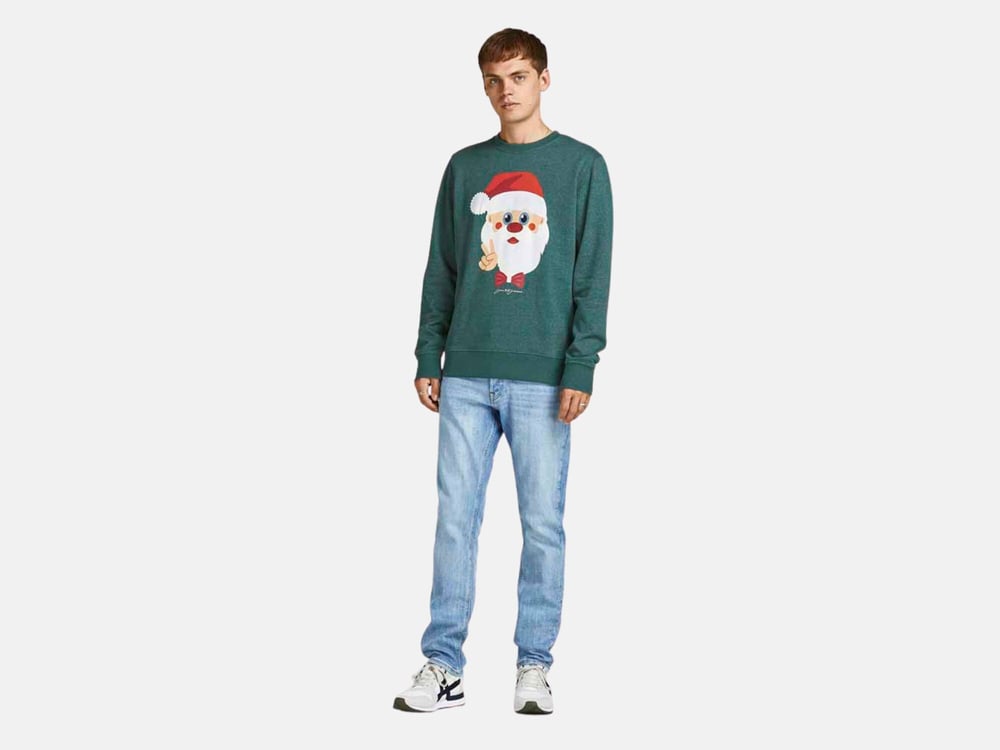 JACK JONES ERKEK SWEATSHIRT 12198379-PINE