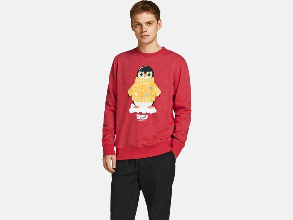 JACK JONES ERKEK SWEATSHIRT 12198379-SAGE