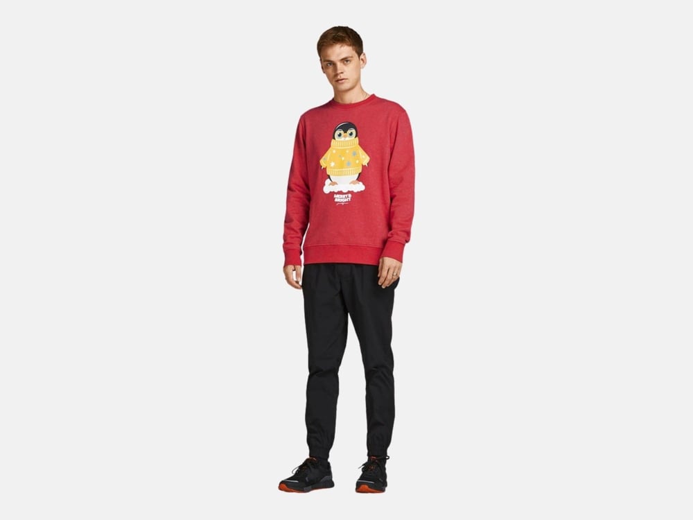 JACK JONES ERKEK SWEATSHIRT 12198379-SAGE
