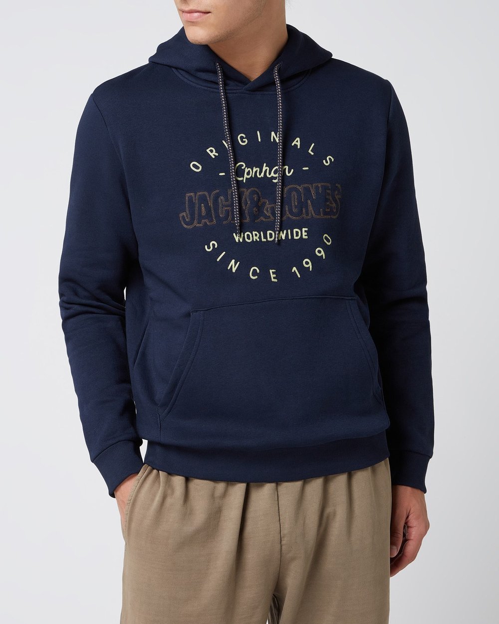 JACK & JONES ERKEK SWEATSHIRT 12198426-NAVY