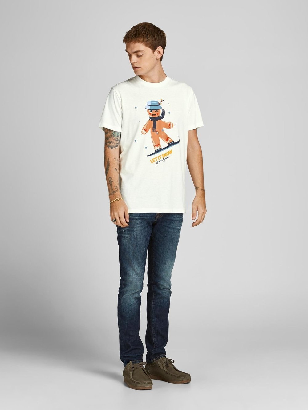 JACK JONES ERKEK T-SHIRT 12198770-DANCER