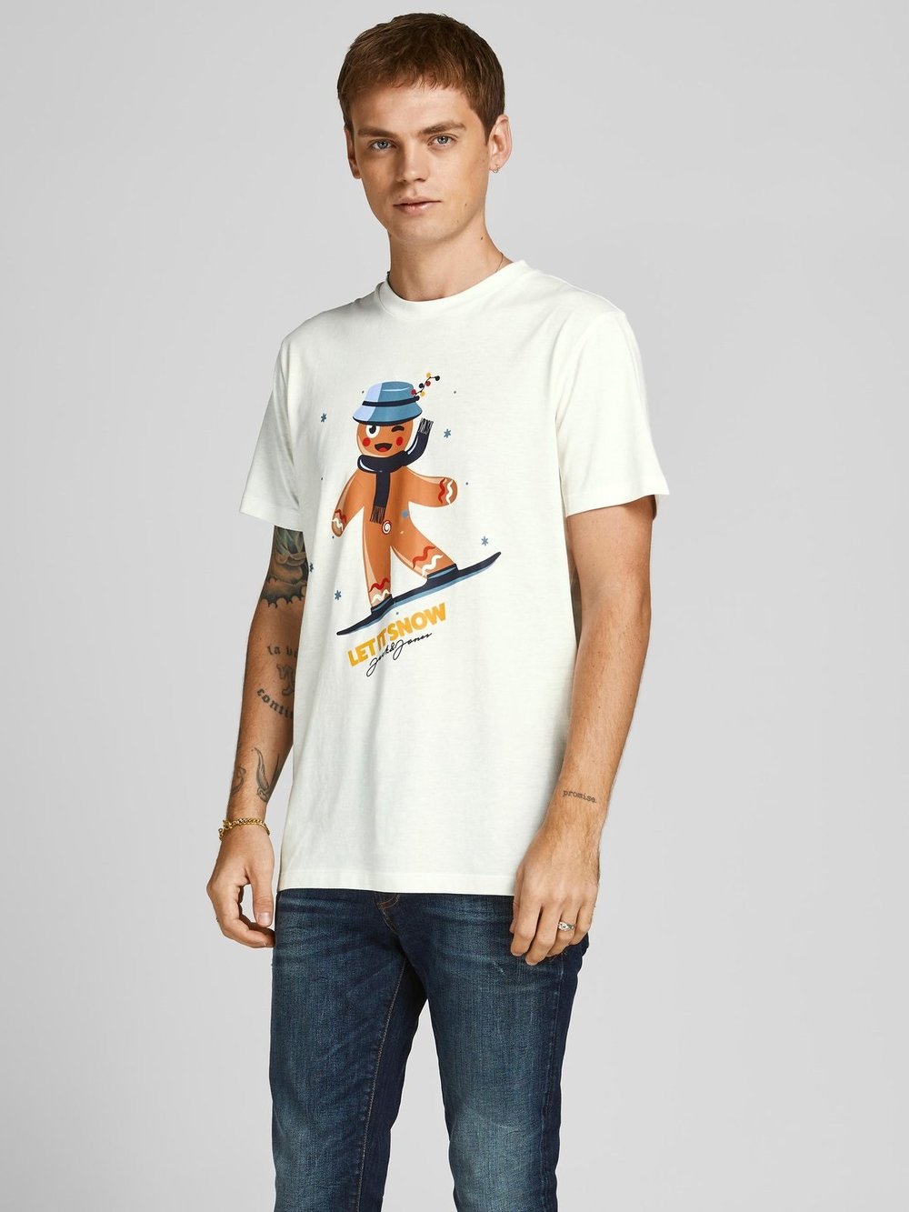 JACK JONES ERKEK T-SHIRT 12198770-DANCER