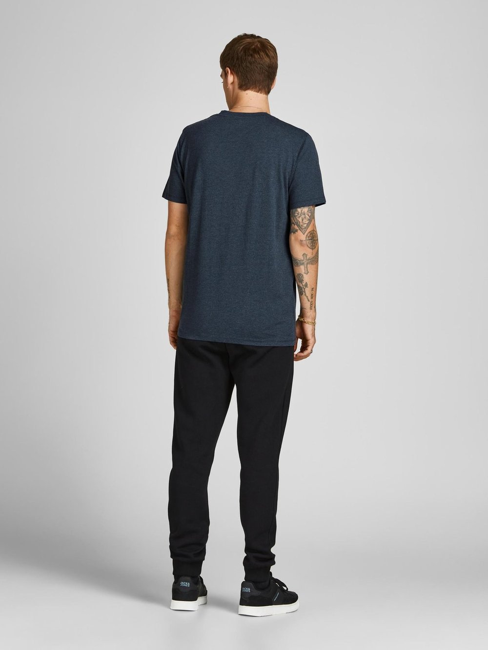 JACK JONES ERKEK T-SHIRT 12198770-NAVY