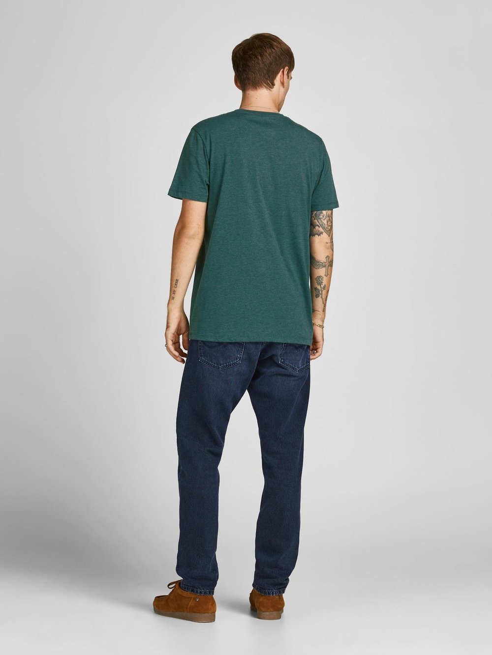 JACK JONES ERKEK T-SHIRT 12198770-PINE