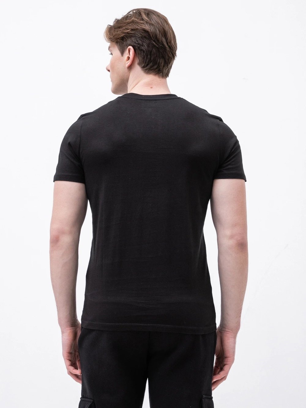 JACK JONES ERKEK T-SHIRT 12198772-BLACK