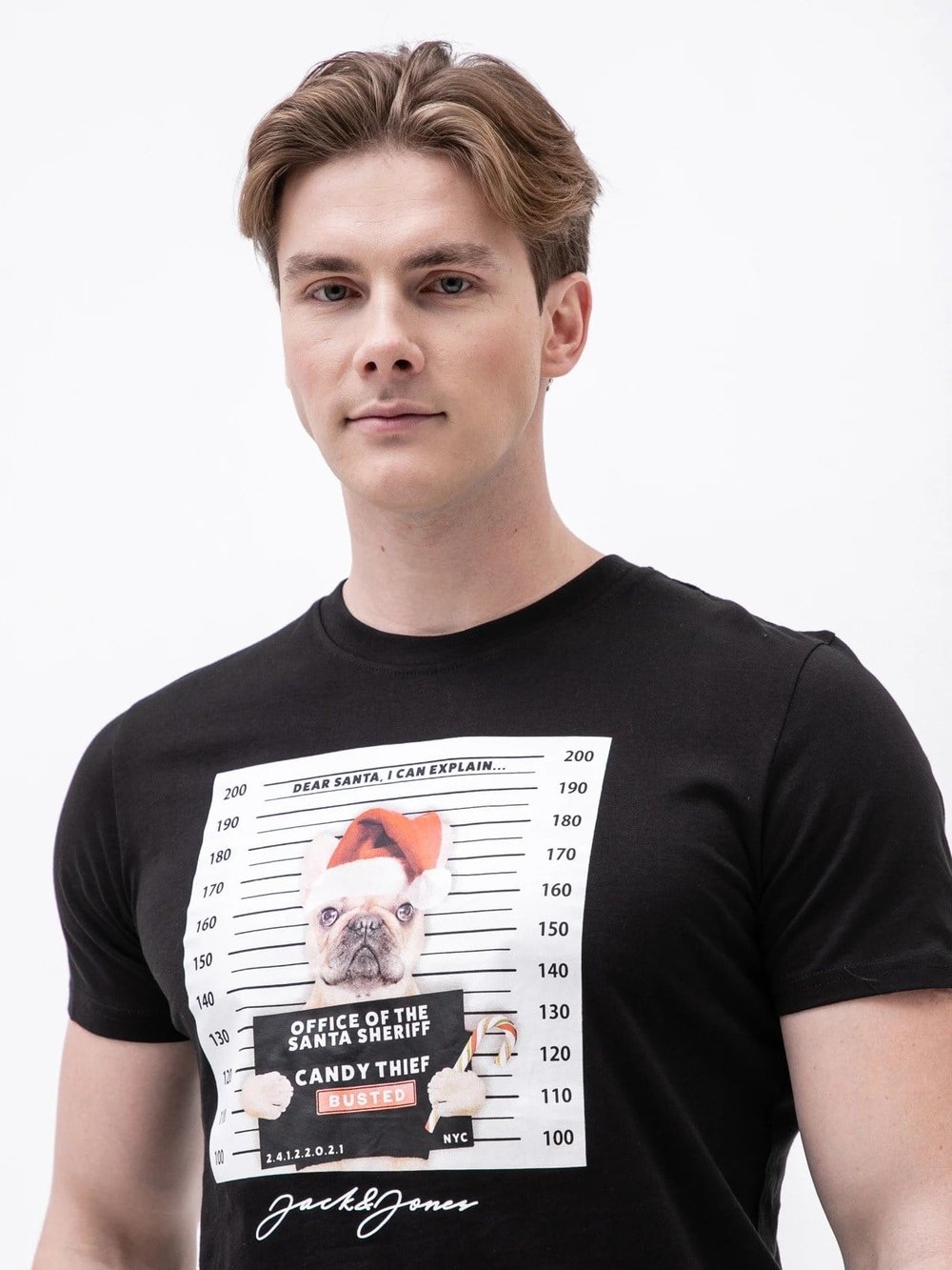 JACK JONES ERKEK T-SHIRT 12198772-BLACK