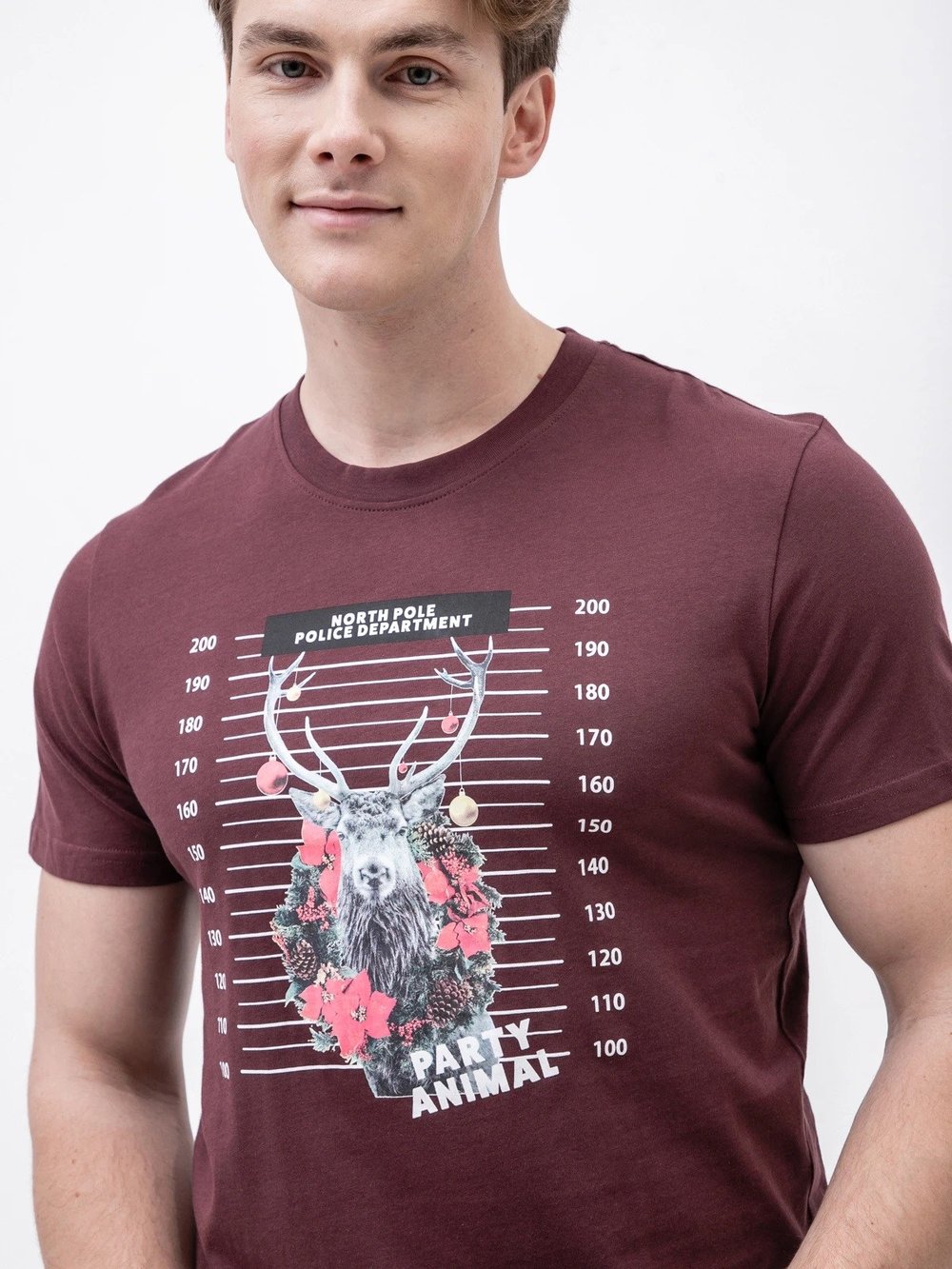 JACK JONES ERKEK T-SHIRT 12198772-GRAPE