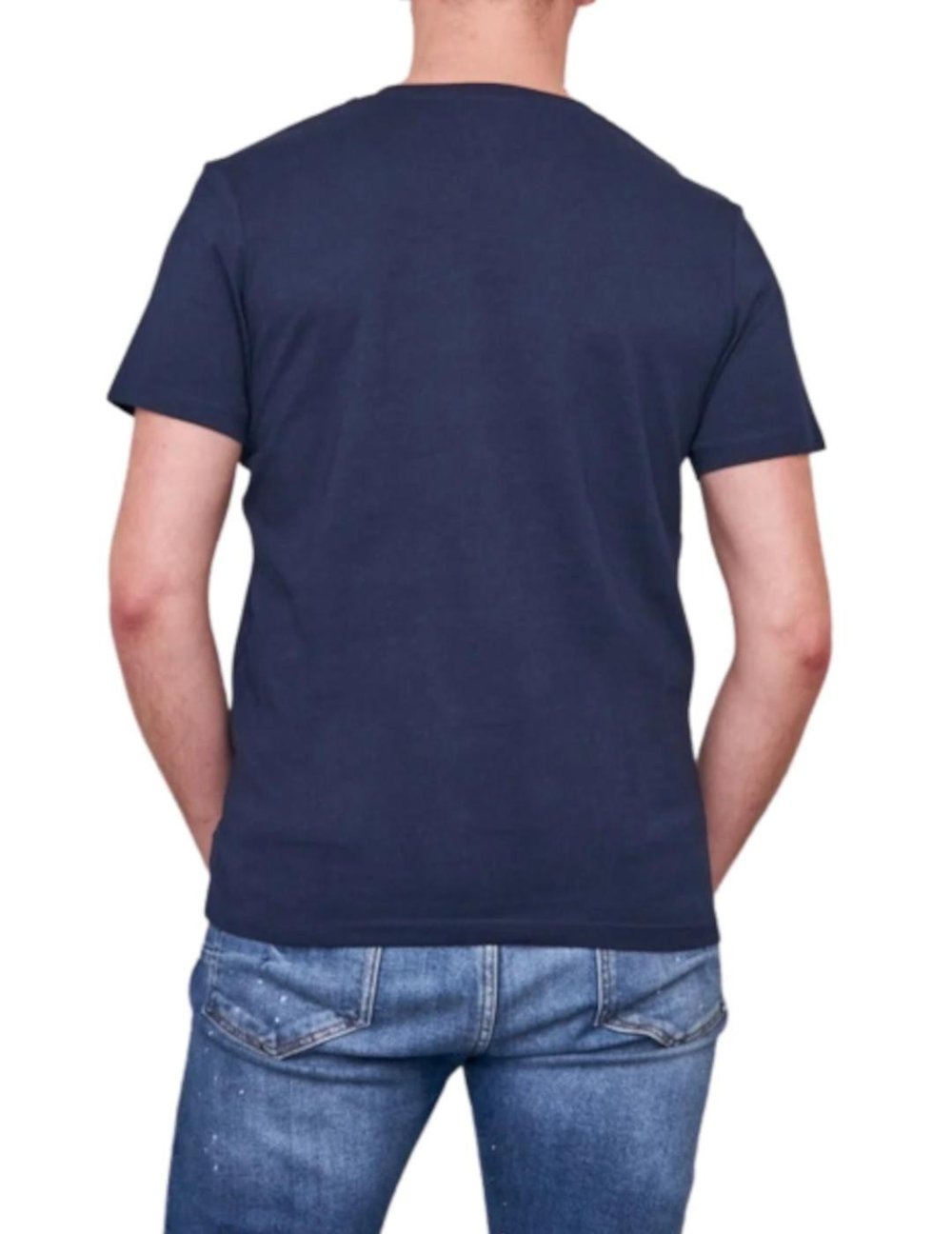 JACK JONES ERKEK T-SHIRT 12198774-NAVY