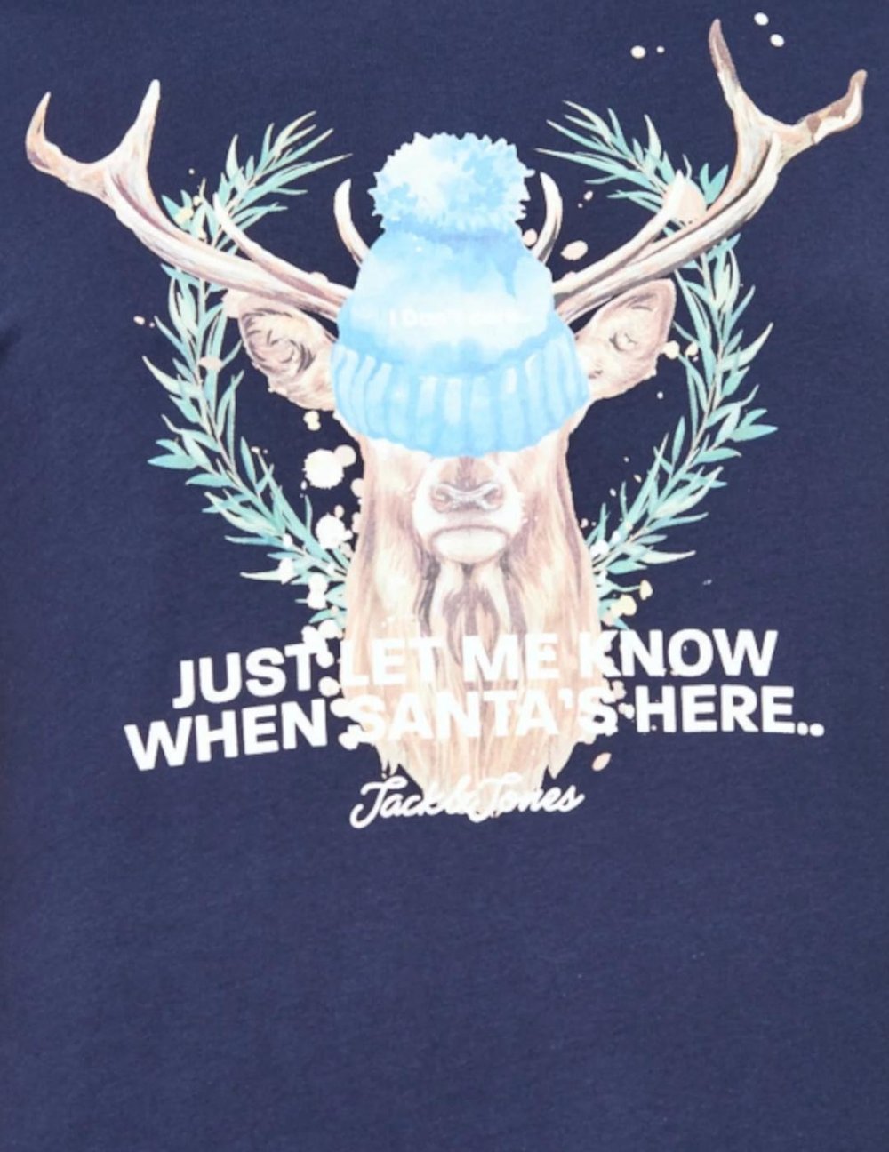 JACK JONES ERKEK T-SHIRT 12198774-NAVY