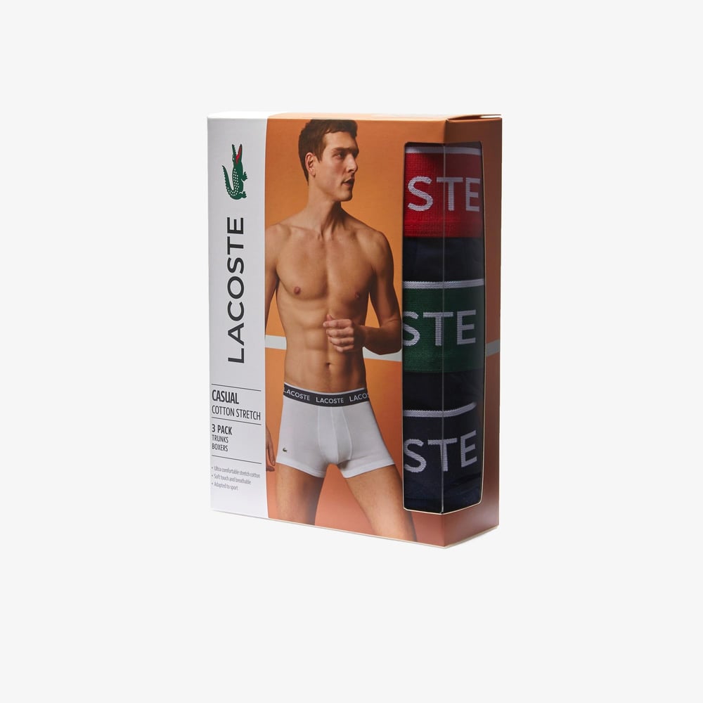 LACOSTE ERKEK 3 LÜ BOXER 5H3401-00-HY0