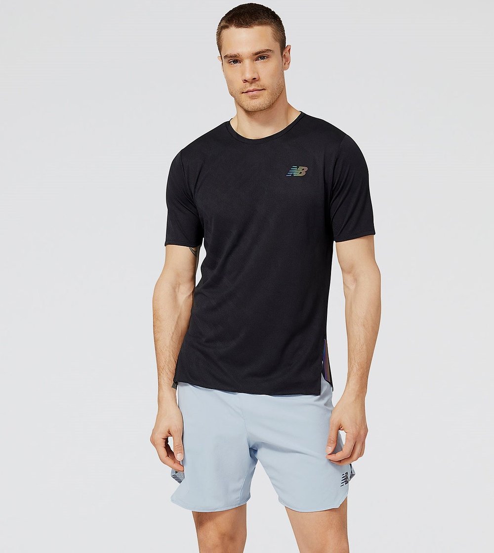 NEW BALANCE ERKEK T-SHIRT MT23281-BK