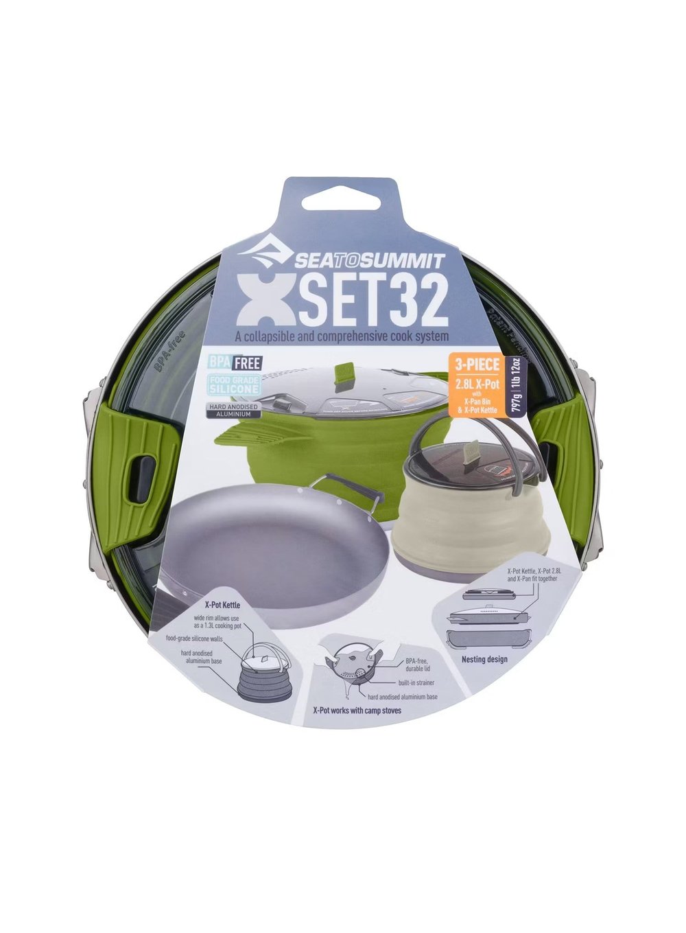 SEA TO SUMMIT KATLANABİLİR YEMEK SETİ AXSET32CH