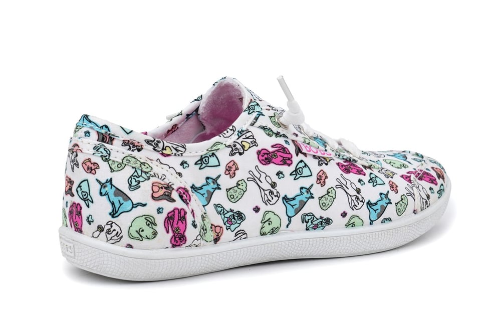 SKECHERS BOBS CUTE PASTEL DOODLEZ KADIN AYAKKABI 113927-WMLT