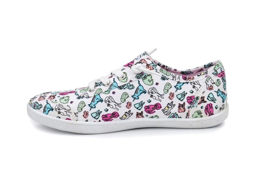 SKECHERS BOBS CUTE PASTEL DOODLEZ KADIN AYAKKABI 113927-WMLT