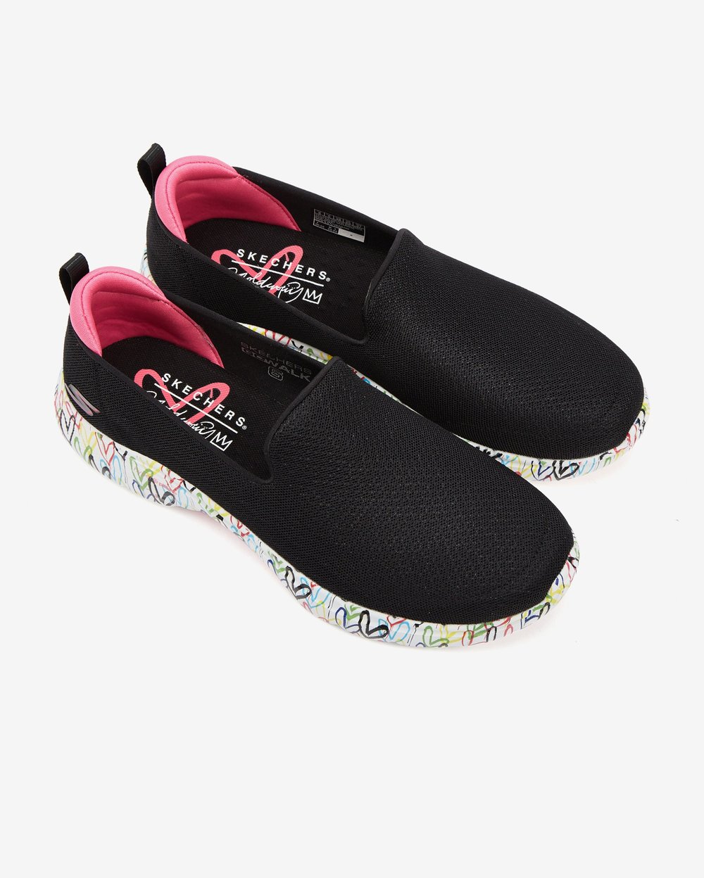 SKECHERS GO WALK 6 KADIN AYAKKABI 124266-BKMT