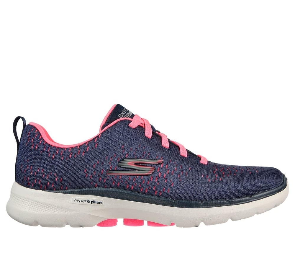 SKECHERS GO WALK 6 KADIN AYAKKABI 124524-NVHP
