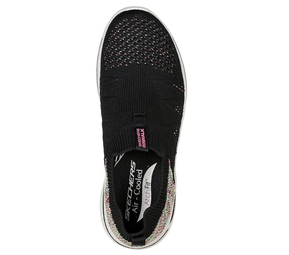 SKECHERS GO WALK ARCH FIT KADIN AYAKKABI 124478-BKMT