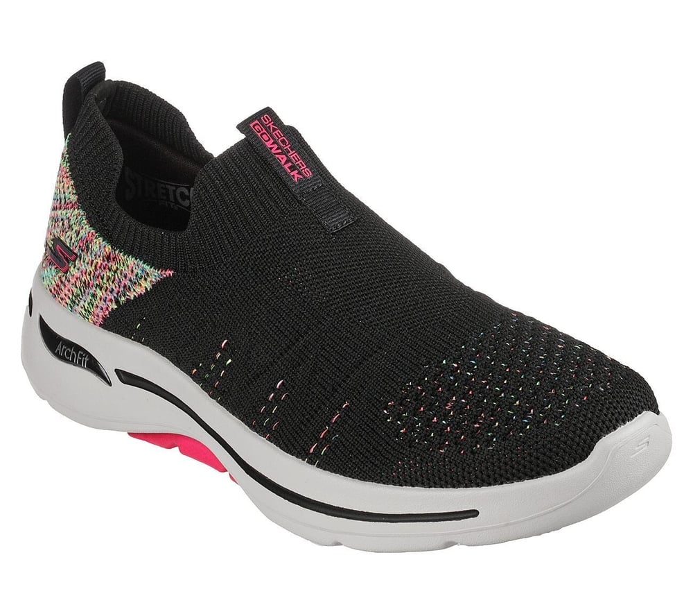 SKECHERS GO WALK ARCH FIT KADIN AYAKKABI 124478-BKMT
