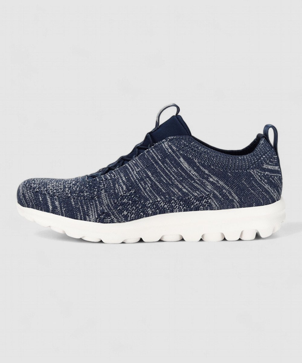 SKECHERS GO WALK TRAVEL KADIN AYAKKABI 124992-NVBL