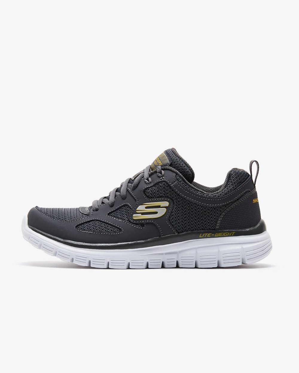 SKECHERS LITE-WEIGHT QTR OVERLAY ERKEK AYAKKABI 52635-CHAR