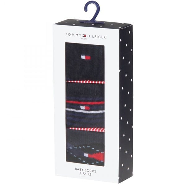 TOMMY HILFIGER BEBEK ÇORABI 0-3 AYLIK 3LU PAKET 435007001-563