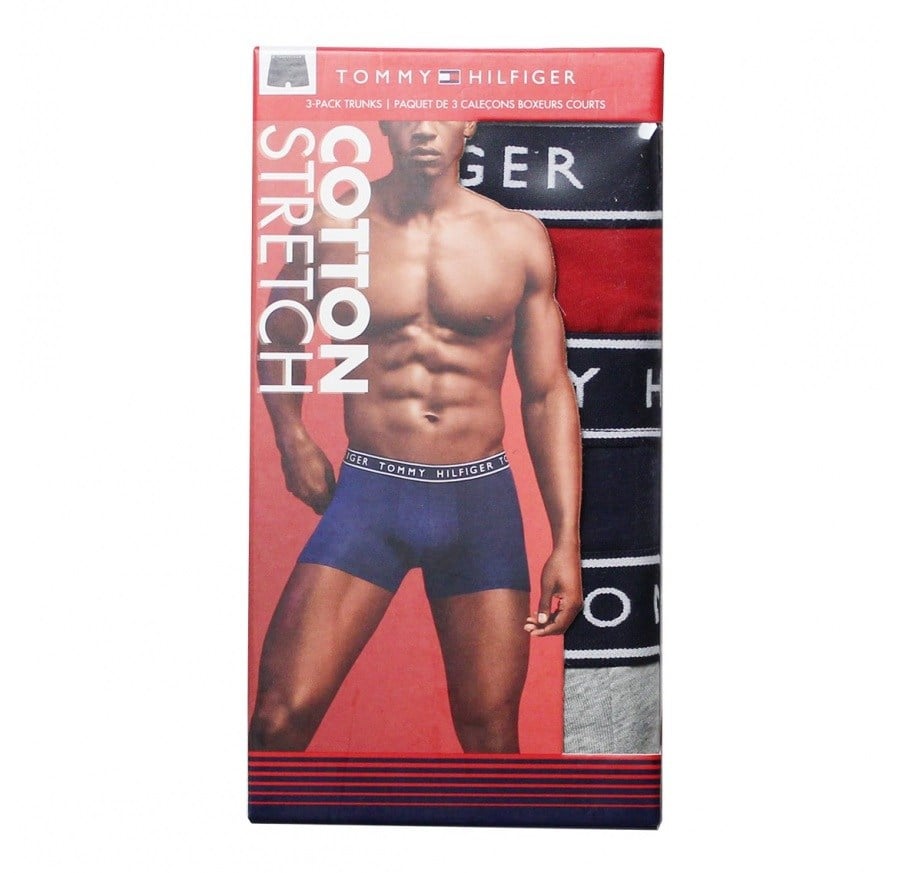 TOMMY HILFIGER COTTON STRETCH ERKEK 3 LÜ BOXER 09T4225-966