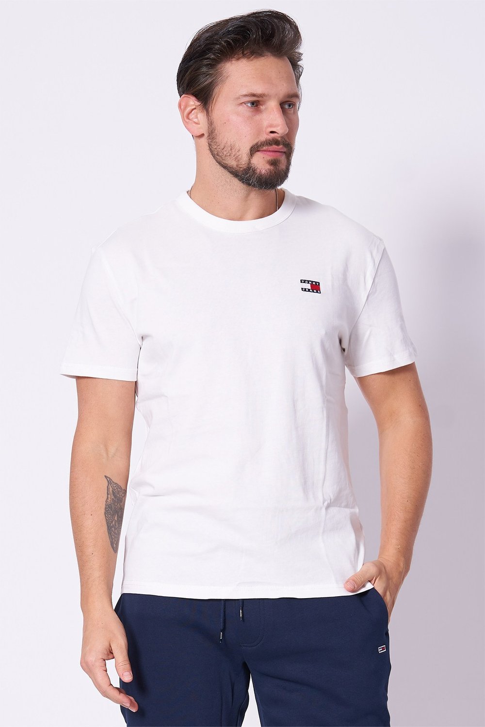 TOMMY HILFIGER ERKEK T-SHIRT DM0DM20322-YBL