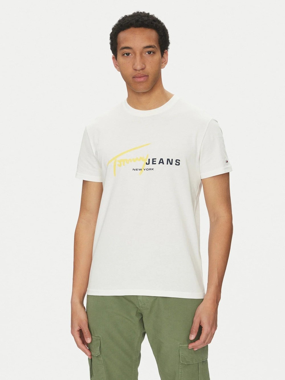 TOMMY HILFIGER ERKEK T-SHIRT DM0DM20817-YBL