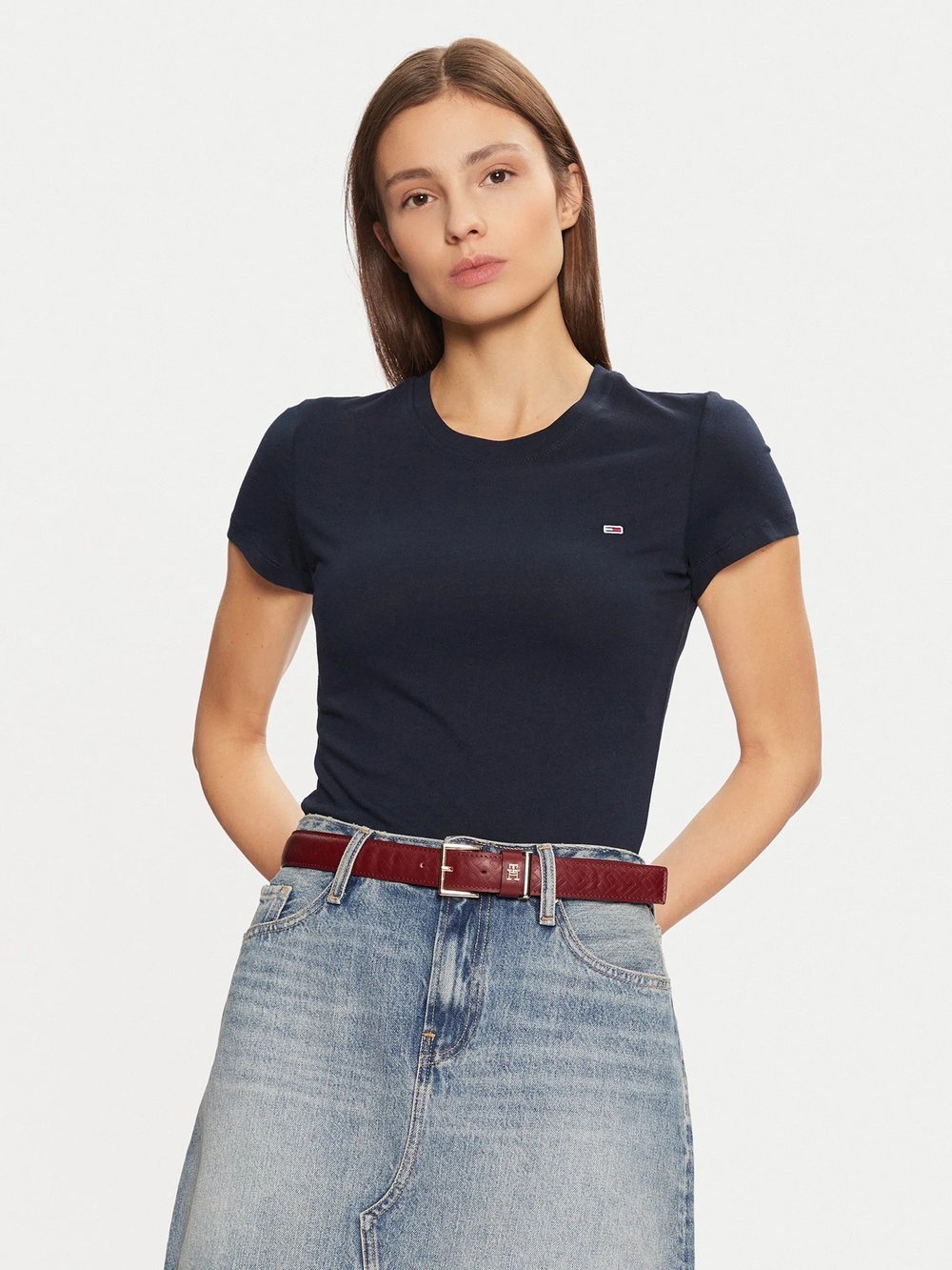 TOMMY HILFIGER KADIN T-SHIRT DW0DW20459-C1G