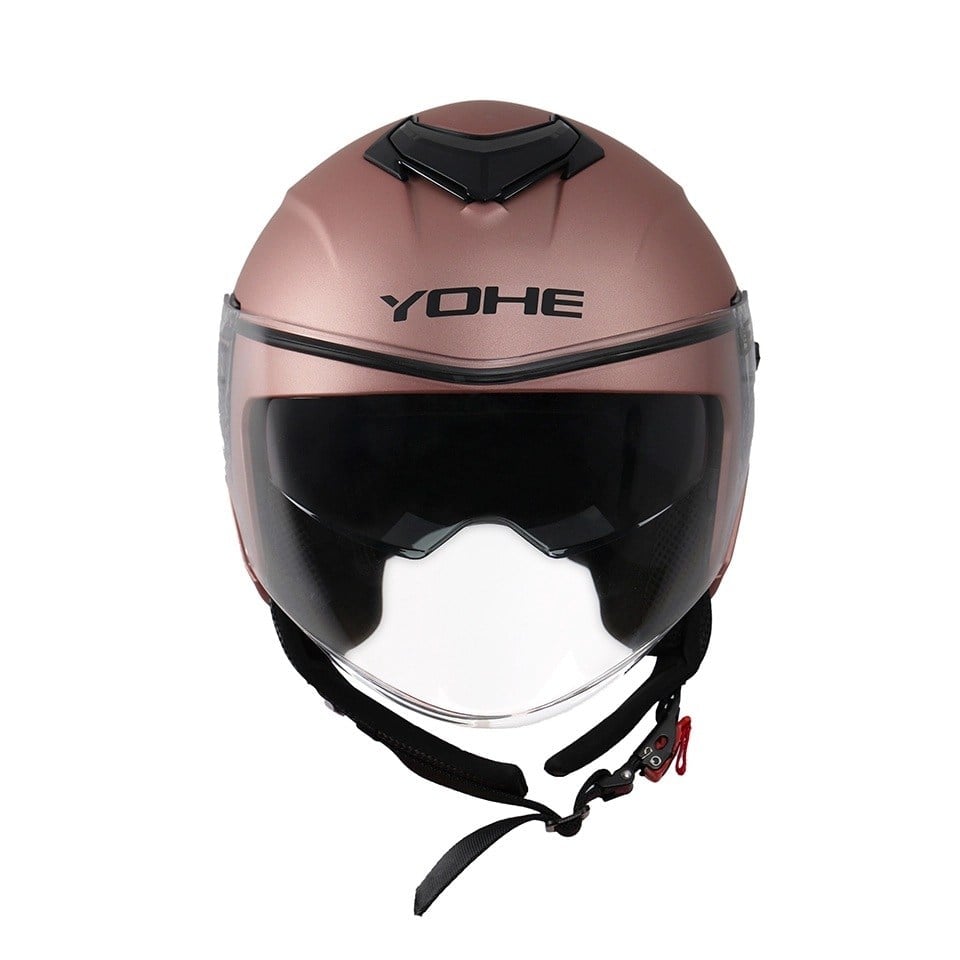 YOHE MOTOSİKLET KASKI 852-MATT-ROSE-GOLD