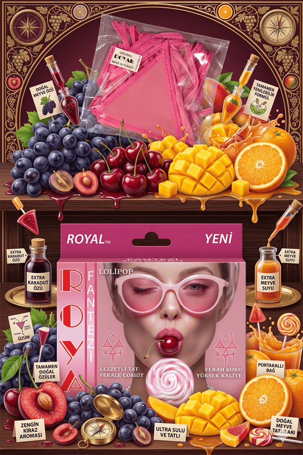 Arias Closet Fantezi Tüketilebilen Yenilebilir Lolipop Aromalı İç Çamaşırı Takımı
