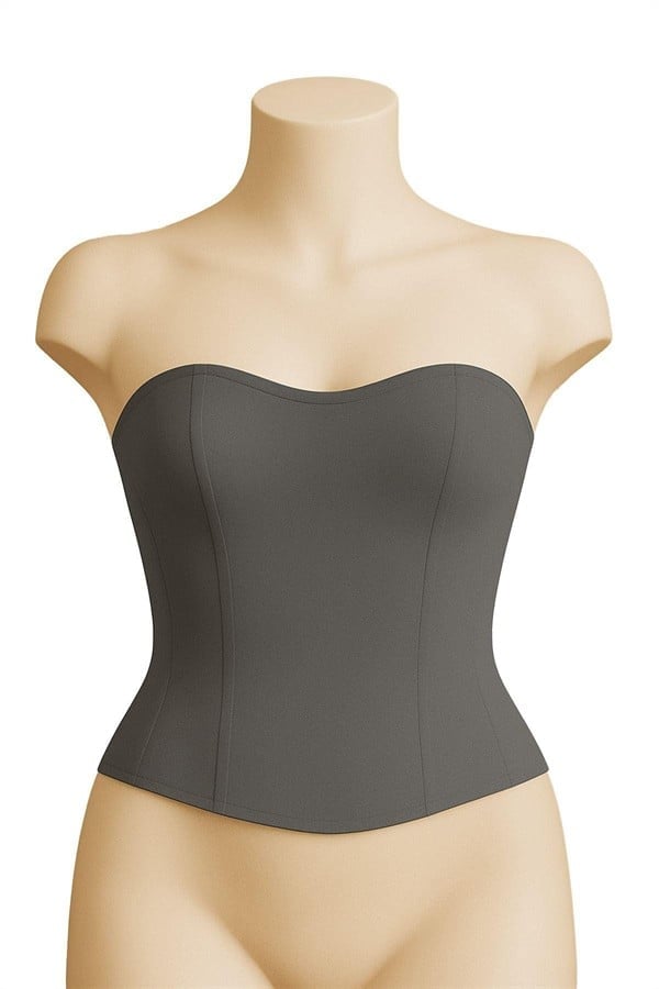 Arias Closet Gri MI Emay 9155 Terletici Korse Büstiyer