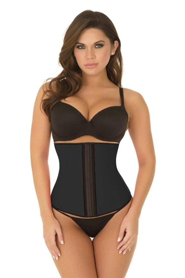Arias Closet Siyah MI 9161 Terletici Agraflı Bel Korse