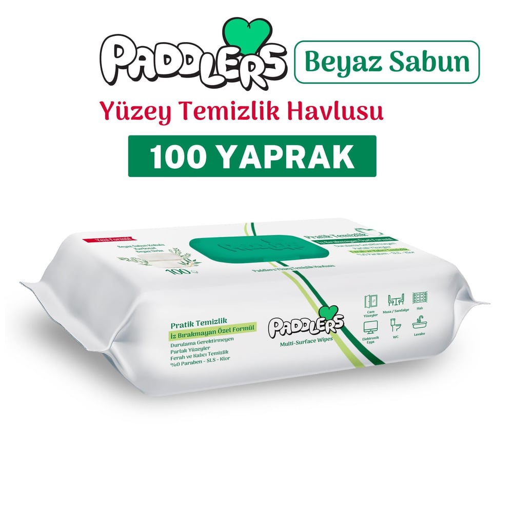 Easy Clean Beyaz Sabun Katkılı Yüzey Temizlik Havlusu 100 Yaprak