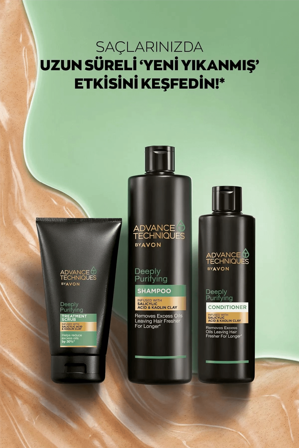 Advance Techniques Deeply Purifying  Yağlı Saçlar İçin Saç Kremi- 250ml