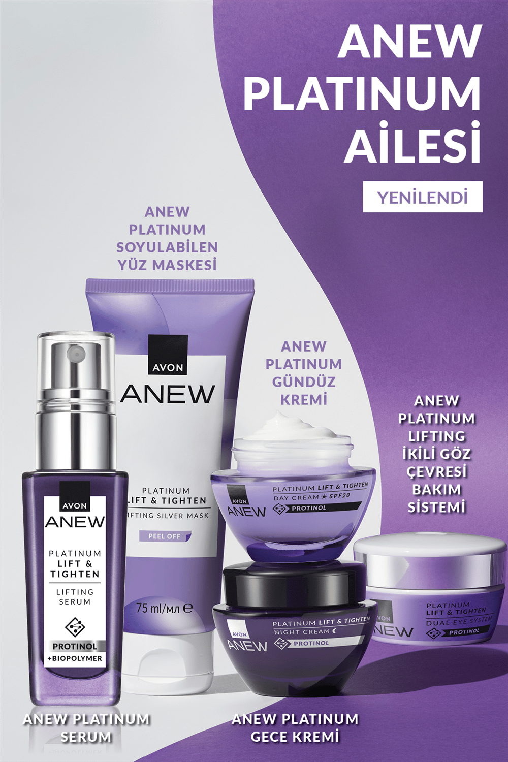 Anew Platinum Toparlanmış ve Sıkılaşmış Görünüm Veren Gündüz Kremi SPF20 50ml