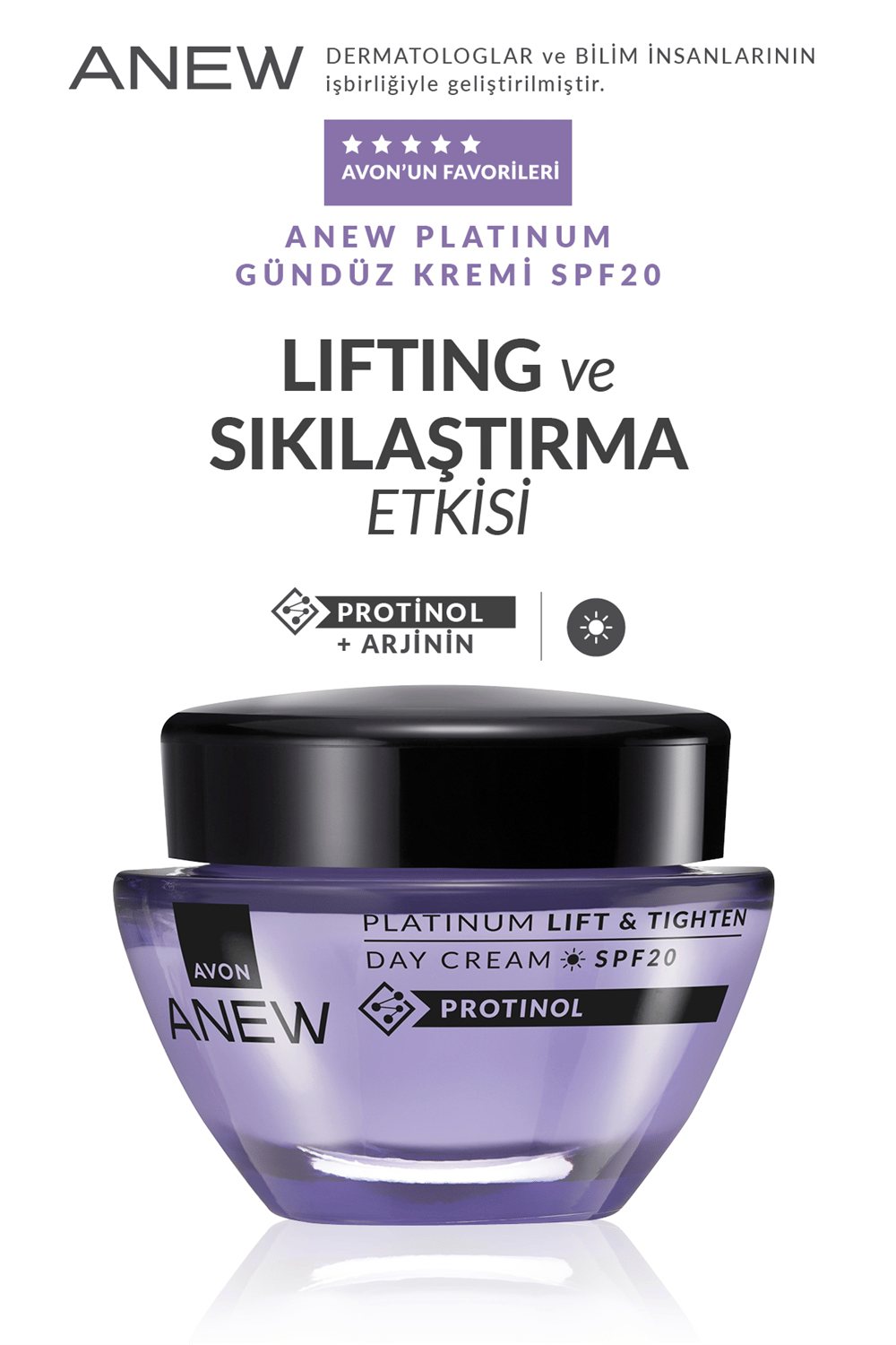 Anew Platinum Toparlanmış ve Sıkılaşmış Görünüm Veren Gündüz Kremi SPF20 50ml