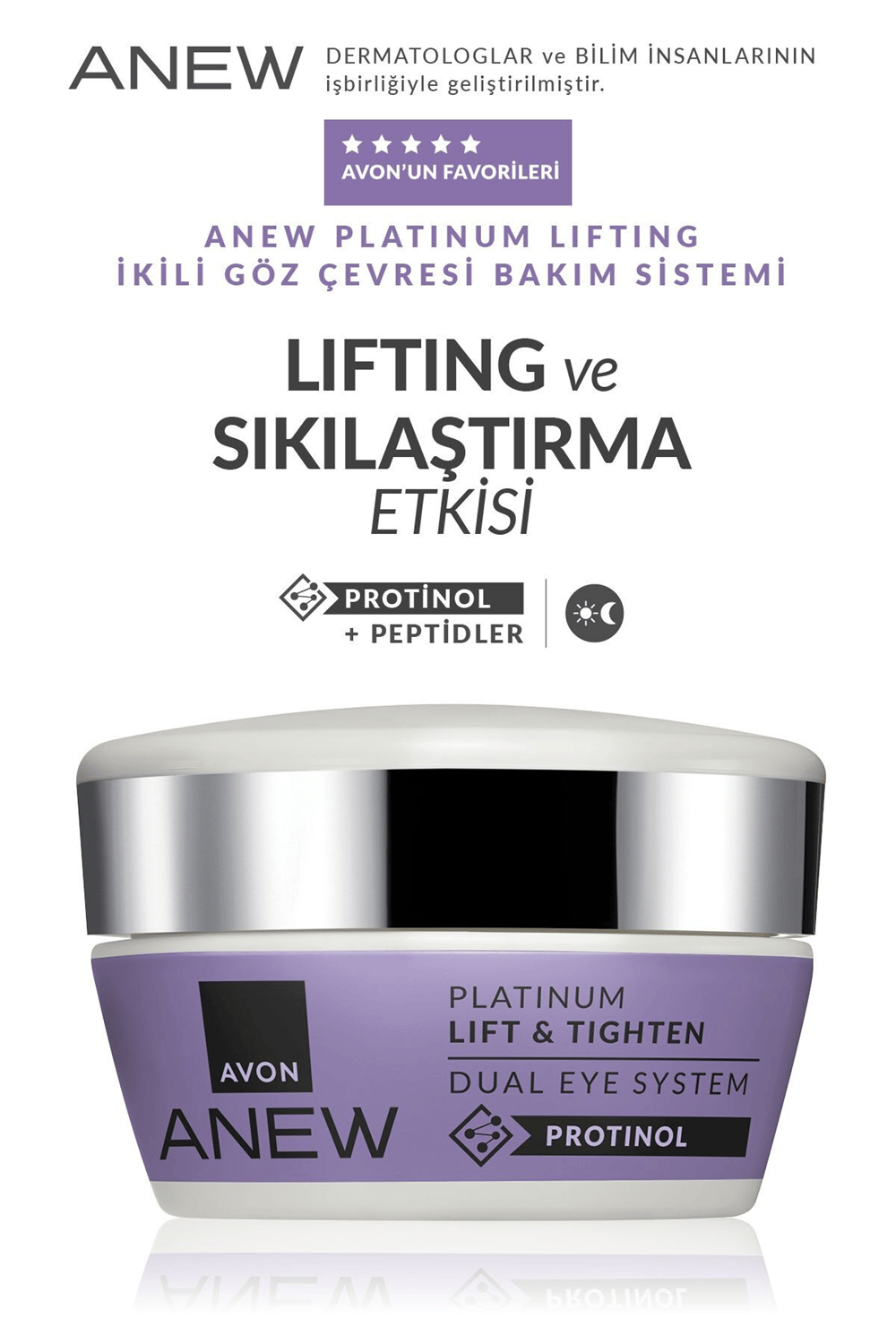 Anew Platinum Toparlayıcı ve Sıkı Görünüm Veren İkili Göz Çevresi Bakım Sistemi 2x10ml