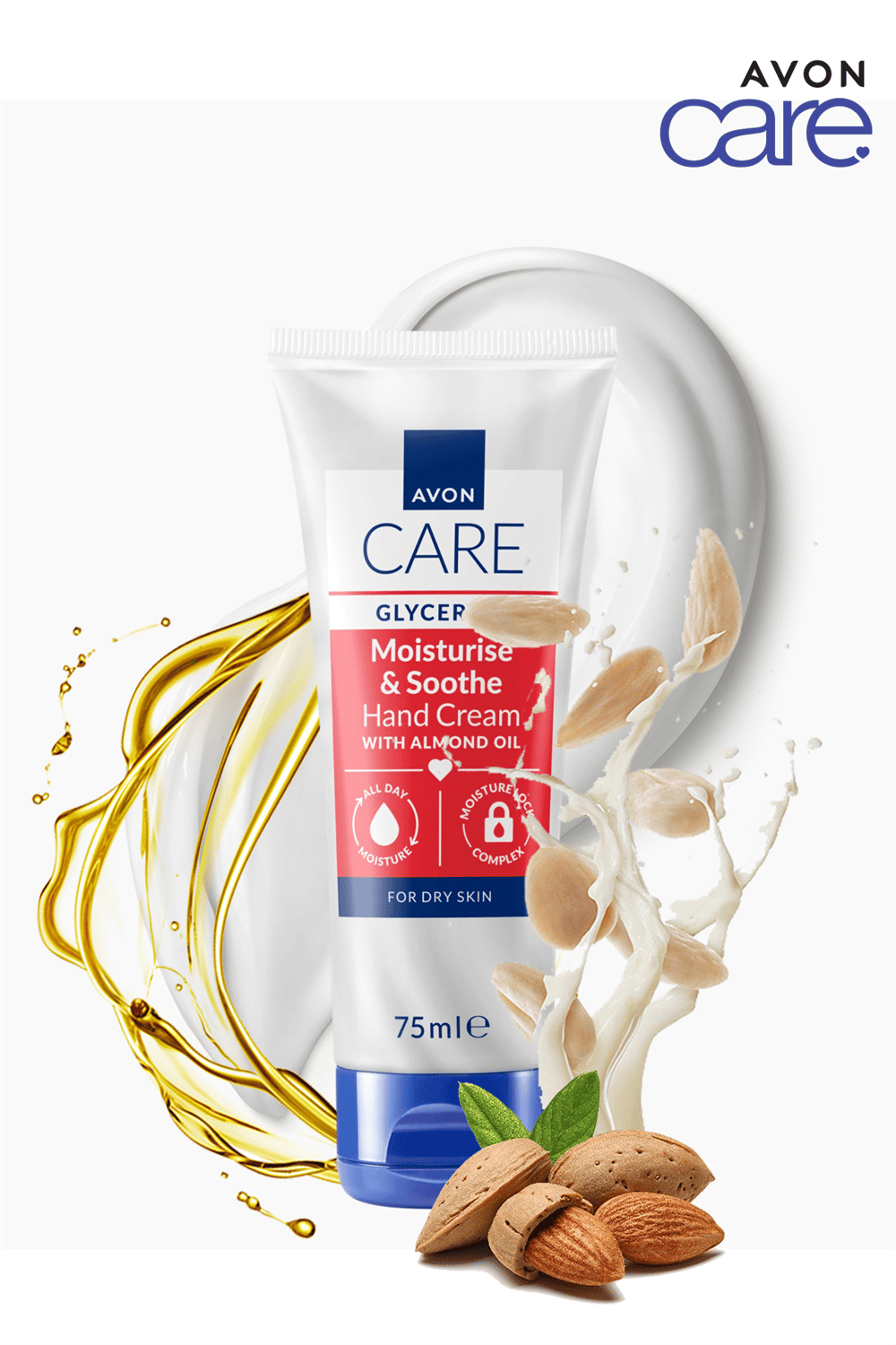 Avon Care Gliserin ve Badem Yağı içeren El Kremi 75ml