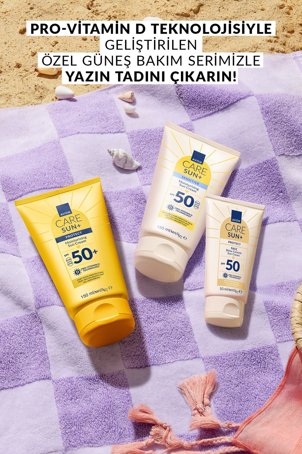 Avon Care Sun+ Sensitive Protect Moisturising Sun Cream SPF50 - 150ml