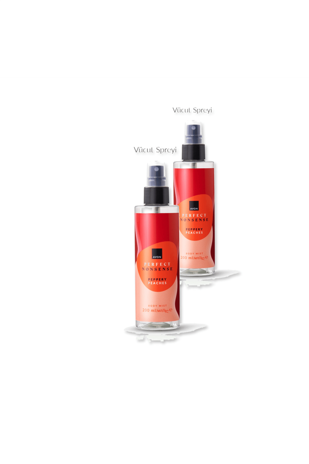 Avon Perfect Nonsense Peppery Peaches Vücut Spreyi - 200ml İkili Set