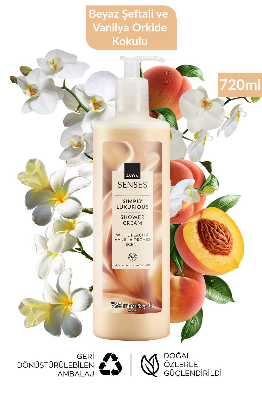 Avon Senses Simply Luxurious Kremsi Duş Jeli- 720ml